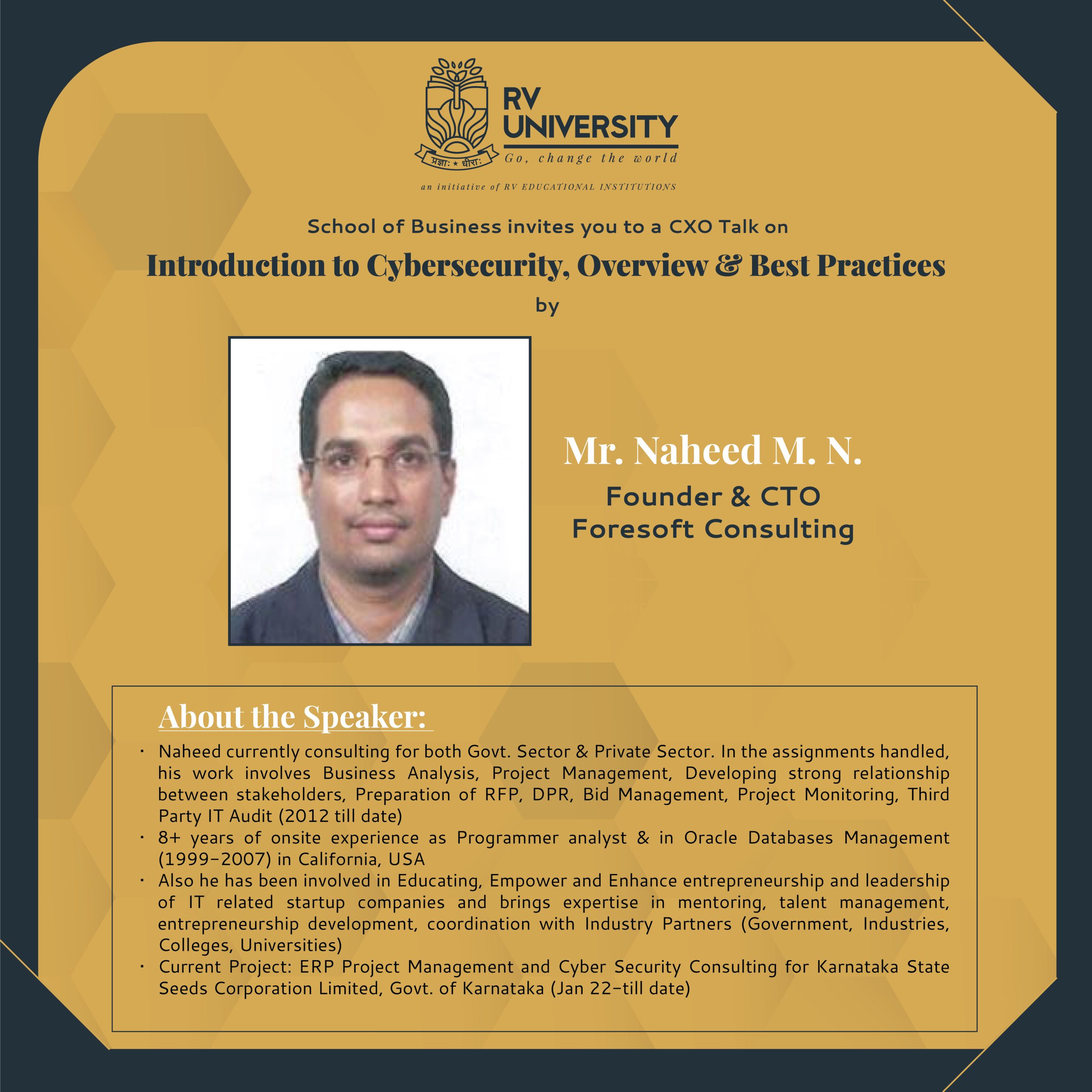 Introduction to Cybersecurity, Overview & Best Practices